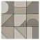 Mosaik Klinker  La Vernelle Brun Matt 30x30 (10x10) cm  Preview
